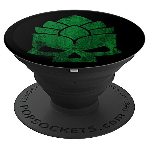 Vintage Skull With Hop, Hop Head For Home Brewers PopSockets Grip and Stand for Phones and Tablets