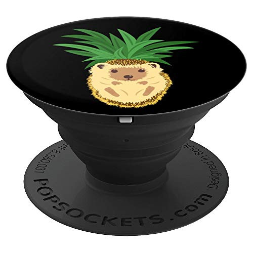 Women Hedgehog Pineapple Clothes Outfit Art Gift Hedgehog PopSockets Grip and Stand for Phones and Tablets