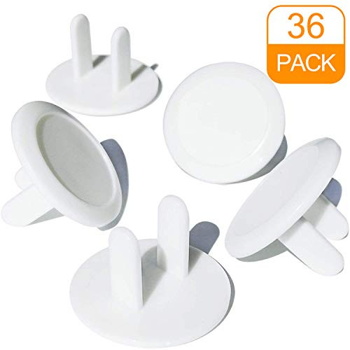 Outlet Covers, Child Proof Safety Electrical Plugs Protector, Baby Proof White Safety Caps (36Pack) by CalMyotis Outlet Covers, Child Proof Safety Electrical Plugs Protector, Baby Proof White Safety Caps (36Pack) by CalMyotis