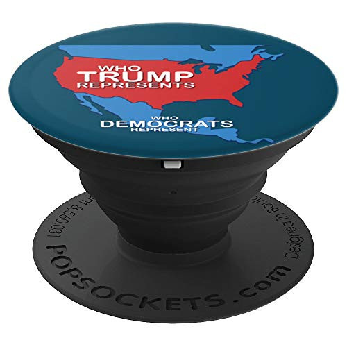 America First Trump 2020 Build The Wall Legal Immigration PopSockets Grip and Stand for Phones and Tablets