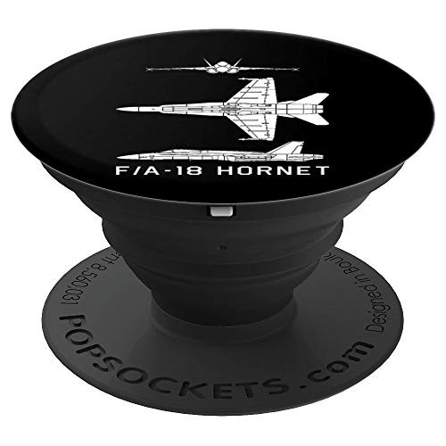 FA 18 Hornet Fighter Jet Plane Silhouette Gift PopSockets Grip and Stand for Phones and Tablets FA 18 Hornet Fighter Jet Plane Silhouette Gift PopSockets Grip and Stand for Phones and Tablets