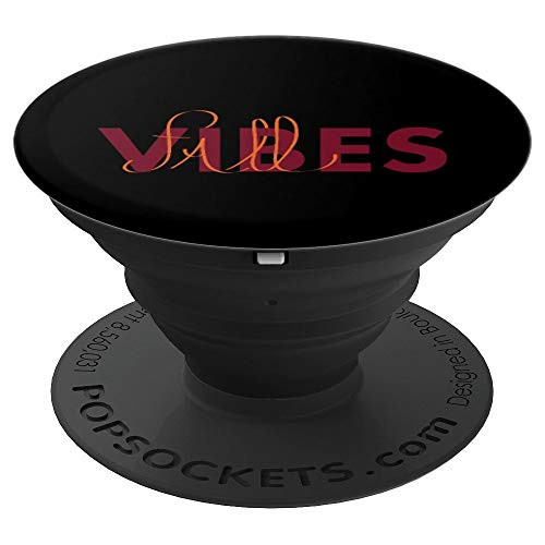 Fall Vibes Cute Autumn Season Colored Leaves PopSockets Grip and Stand for Phones and Tablets