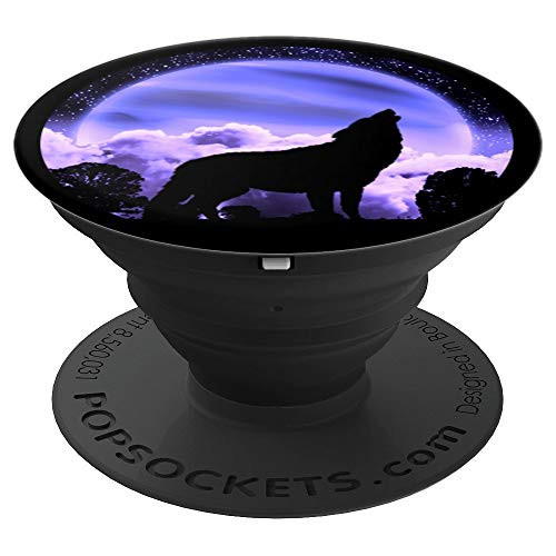 Wolf Phone Grip Design Theme 18 PopSockets Grip and Stand for Phones and Tablets
