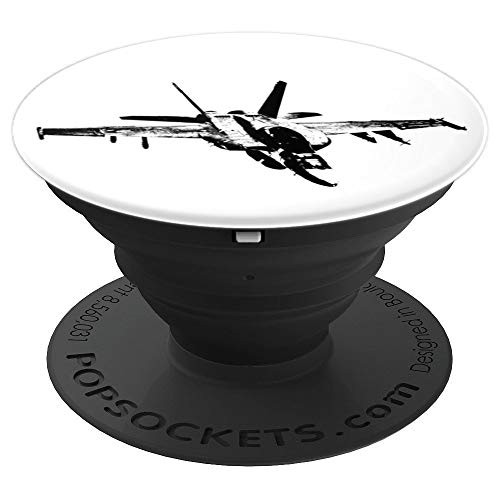 F/A-18 Super Hornet Aircraft Silhouette with Tri View PopSockets Grip and Stand for Phones and Tablets