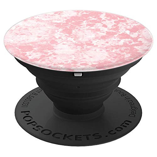 Pink Colored Granite Design PopSocket PopSockets Grip and Stand for Phones and Tablets