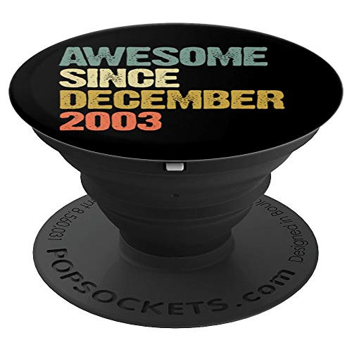 Awesome Since December 2003 16 Years Old 16th Birthday Gift PopSockets Grip and Stand for Phones and Tablets