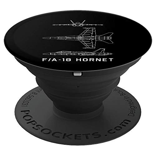 F/A-18 Hornet American Combat Jet Plane Blueprint Gift PopSockets Grip and Stand for Phones and Tablets F/A-18 Hornet American Combat Jet Plane Blueprint Gift PopSockets Grip and Stand for Phones and Tablets