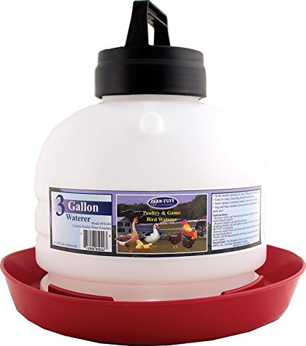 Farm Tuff Top Fill Poultry Fountains, 3-Gallon