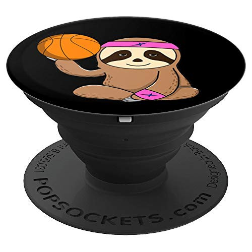 Basketball Girl Sloth Gift Sports Fan Player Pink Cute Gifts PopSockets Grip and Stand for Phones and Tablets Basketball Girl Sloth Gift Sports Fan Player Pink Cute Gifts PopSockets Grip and Stand for Phones and Tablets