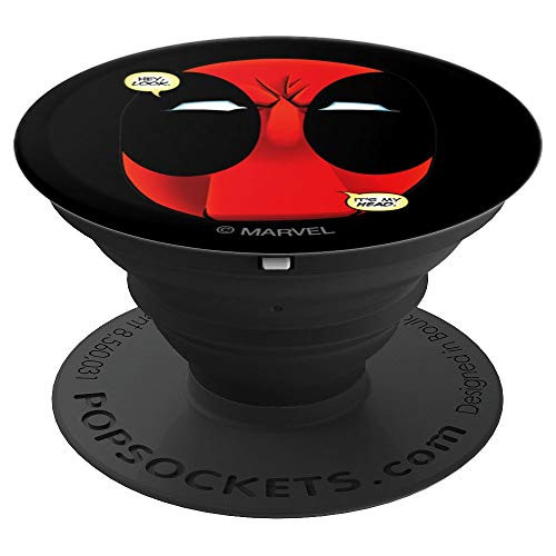 Marvel Deadpool Wade Wilson Hey Look It's My Head PopSockets Grip and Stand for Phones and Tablets
