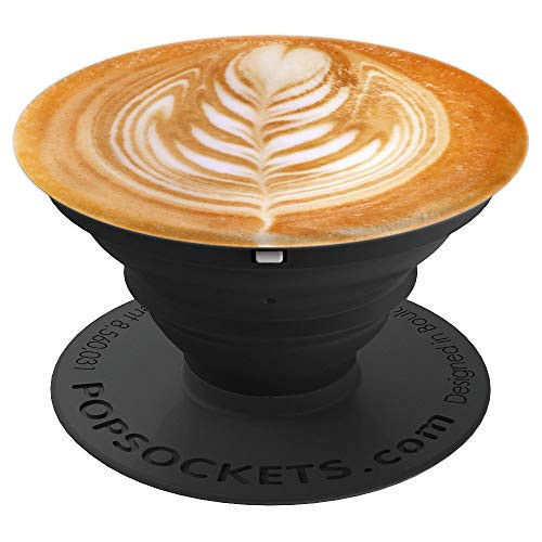 Coffee Phone Grip - Barista Gift - Latte Art PopSockets Grip and Stand for Phones and Tablets