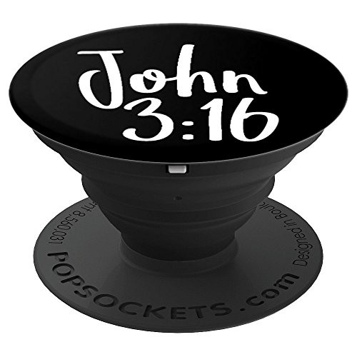 John 3:16 Bible Verse PopSocket Grip Christian Scripture PopSockets Grip and Stand for Phones and Tablets