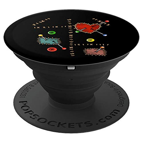 Voodoo Doll Halloween Costume Art | Creepy Witchcraft Gift PopSockets Grip and Stand for Phones and Tablets