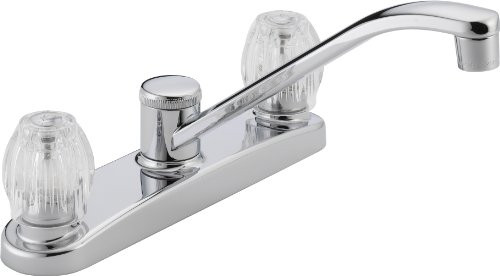 Peerless P220LF Classic Two Handle Kitchen Faucet, Chrome