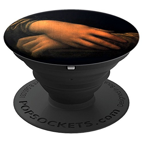 Leonardo da Vinci Mona Lisa Hands Art Lover PopSockets Grip and Stand for Phones and Tablets