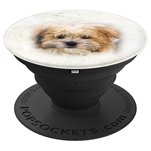 Yorkie Yorkshire Terrier Dog Puppy Love Abstract Art Sketch PopSockets Grip and Stand for Phones and Tablets