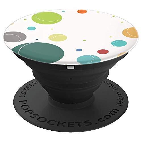 Colorful Modern Circles Art Pattern Cool Novelty Lover Gifts PopSockets Grip and Stand for Phones and Tablets