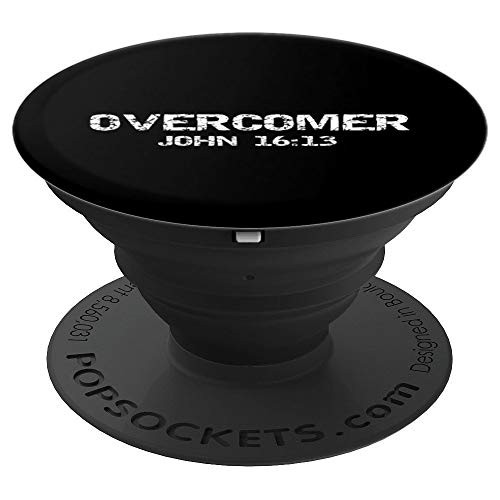 Christian Bible Verse Quote Victory Overcomer John 16:13 PopSockets Grip and Stand for Phones and Tablets Christian Bible Verse Quote Victory Overcomer John 16:13 PopSockets Grip and Stand for Phones and Tablets
