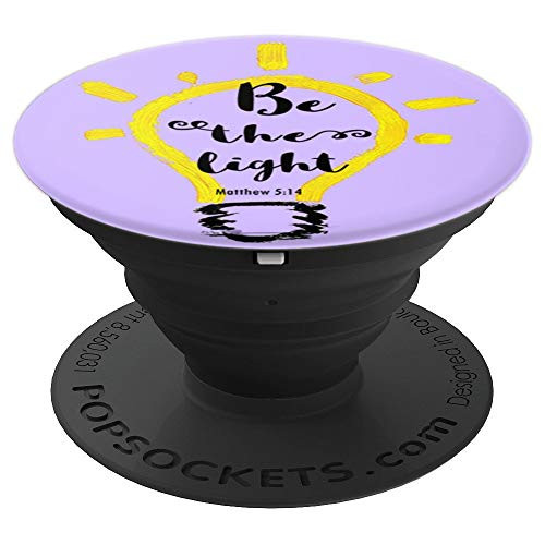 Christian Bible Verse Pop Socket - Matthew 5:14 - Great Gift PopSockets Grip and Stand for Phones and Tablets Christian Bible Verse Pop Socket - Matthew 5:14 - Great Gift PopSockets Grip and Stand for Phones and Tablets