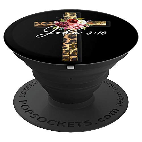John 3 16 Christian Cross Leopard Cheetah Gift Bible Verse PopSockets Grip and Stand for Phones and Tablets John 3 16 Christian Cross Leopard Cheetah Gift Bible Verse PopSockets Grip and Stand for Phones and Tablets