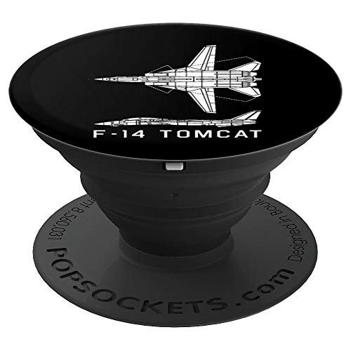 F-14 Tomcat Jet Fighter Plane Silhouette Gift PopSockets Grip and Stand for Phones and Tablets F-14 Tomcat Jet Fighter Plane Silhouette Gift PopSockets Grip and Stand for Phones and Tablets