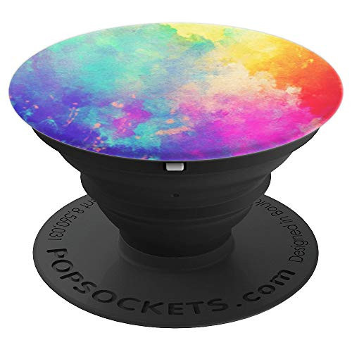 pigment printing, Paint Splash art colors, abstract PopSockets Grip and Stand for Phones and Tablets