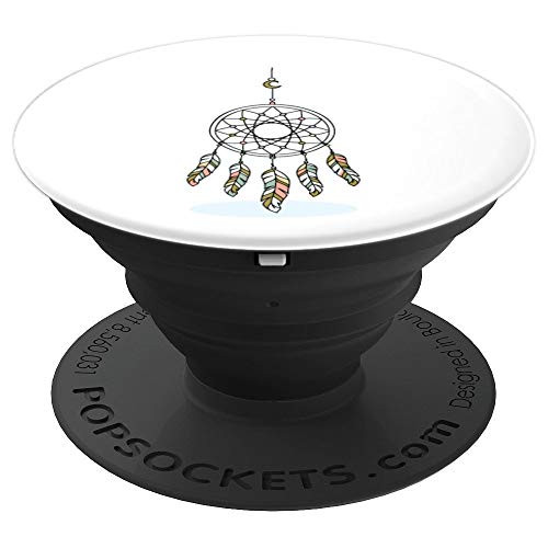 Dream Catcher Feather Bohemian Indian Folk Art Gifts PopSockets Grip and Stand for Phones and Tablets