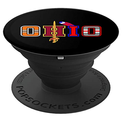 OHIO - Sports Fans Gift - Cleveland and Columbus Vintage Fan PopSockets Grip and Stand for Phones and Tablets