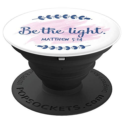 Matthew 5:14 Bible Verse Art PopSockets Grip and Stand for Phones and Tablets