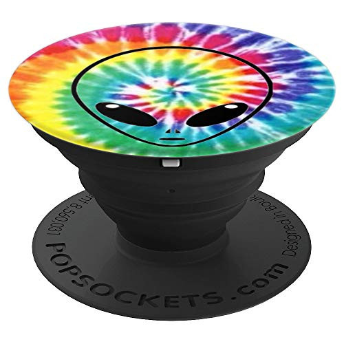 Tie Dye Alien Head Trippy Rainbow Colors Colorful Face Gift PopSockets Grip and Stand for Phones and Tablets Tie Dye Alien Head Trippy Rainbow Colors Colorful Face Gift PopSockets Grip and Stand for Phones and Tablets