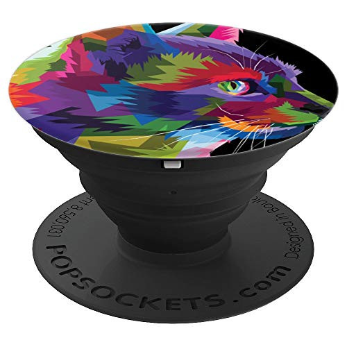 Cute Kitty Kitten Colorful Geometric Polygonal Cat head Gift PopSockets Grip and Stand for Phones and Tablets Cute Kitty Kitten Colorful Geometric Polygonal Cat head Gift PopSockets Grip and Stand for Phones and Tablets