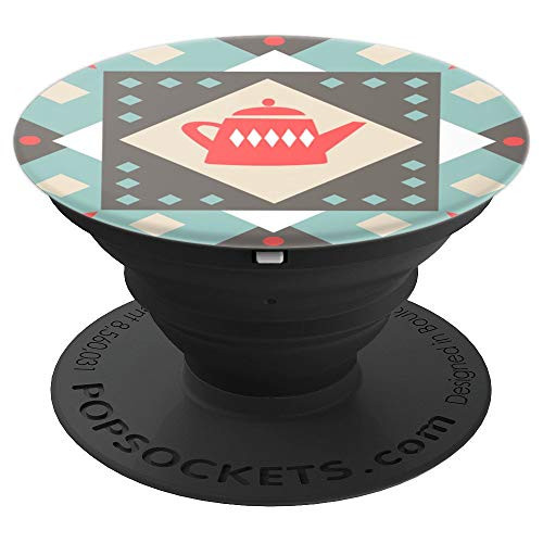 Colorful Folk Tile Design 18 PopSockets Grip and Stand for Phones and Tablets