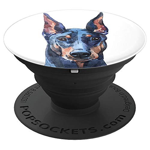 Doberman Dog Watercolor Art Portrait Dobie Mom Dad Gift Idea PopSockets Grip and Stand for Phones and Tablets Doberman Dog Watercolor Art Portrait Dobie Mom Dad Gift Idea PopSockets Grip and Stand for Phones and Tablets