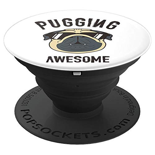 Pugging Awesome Cool Pug Shades Dog Face Art Sketch PopSockets Grip and Stand for Phones and Tablets Pugging Awesome Cool Pug Shades Dog Face Art Sketch PopSockets Grip and Stand for Phones and Tablets