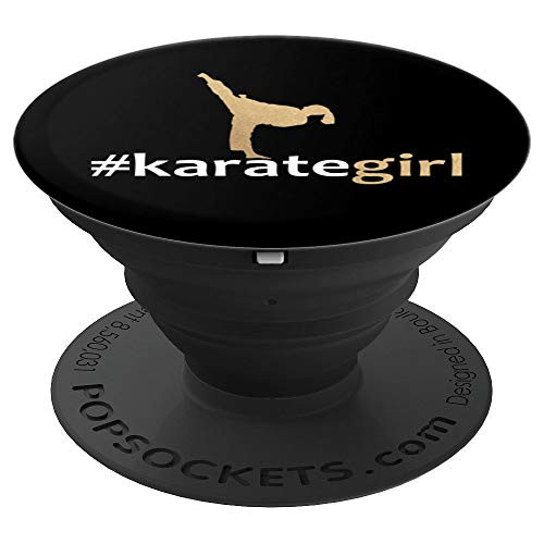 Karate Martial Arts Girl PopSockets Grip and Stand for Phones and Tablets