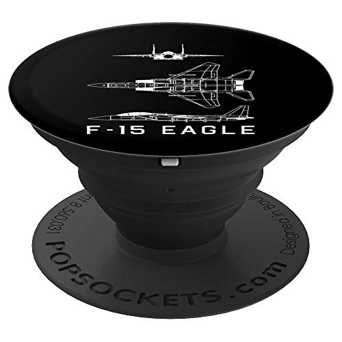 F-15 Eagle American Jet Fighter Plane Blueprint Gift PopSockets Grip and Stand for Phones and Tablets F-15 Eagle American Jet Fighter Plane Blueprint Gift PopSockets Grip and Stand for Phones and Tablets