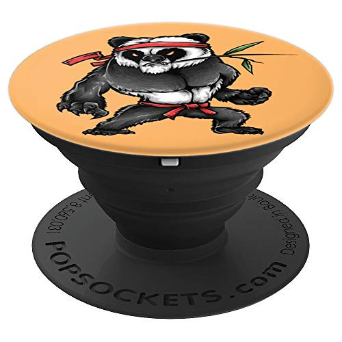 Kung Fu Zoo Crew Panda Mixed Martial Arts Wushu Quanfa PopSockets Grip and Stand for Phones and Tablets