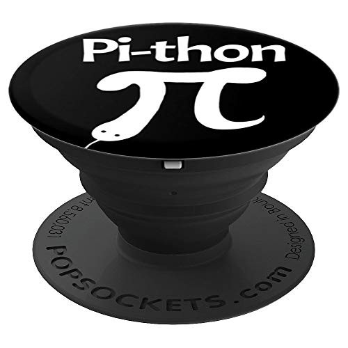 Pi-thon Snake Funny Math Joke Pun Pi March 14 PopSockets Grip and Stand for Phones and Tablets