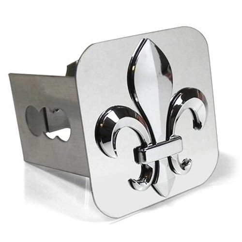 Fleur-De-Lis Emblem Steel Tow Hitch Cover Fleur-De-Lis Emblem Steel Tow Hitch Cover