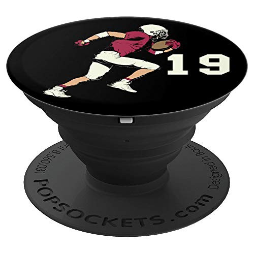 #19, Number 19, Gift for Football boys, girls, women, men PopSockets Grip and Stand for Phones and Tablets