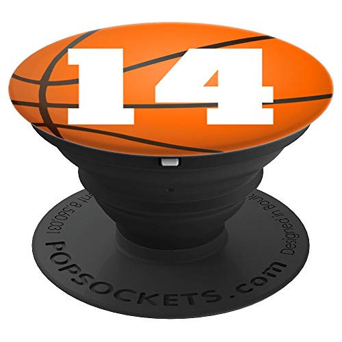 Basketball Number #14 Phone Grip | Basketball Gifts PopSockets Grip and Stand for Phones and Tablets Basketball Number #14 Phone Grip | Basketball Gifts PopSockets Grip and Stand for Phones and Tablets