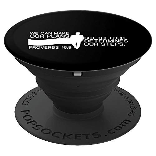 Proverbs 16:9 The Lord Determines Our Steps PopSockets Grip and Stand for Phones and Tablets