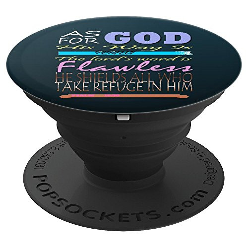 Psalm 18:30 Verse Bible Scripture PopSockets Grip and Stand for Phones and Tablets