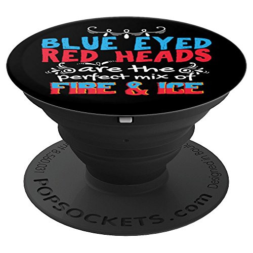 Funny Blue Eyed Red Head Ginger Head Women Gift PopSockets Grip and Stand for Phones and Tablets