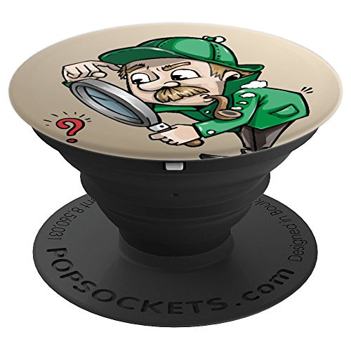 Illustration Abstract Detective Background Design Art PopSockets Grip and Stand for Phones and Tablets