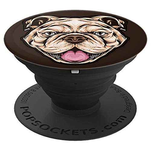 Cute pitbull head PopSockets Grip and Stand for Phones and Tablets