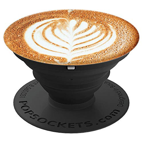 Foam Art Coffee Cappuccino Latte Flower Froth Art Barista - PopSockets Grip and Stand for Phones and Tablets