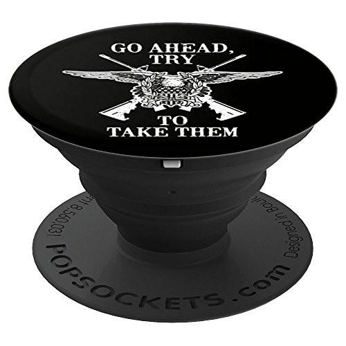 Gun Grabber 2nd Amendment Hunter Veteran AR-15 Rifle PopSockets Grip and Stand for Phones and Tablets