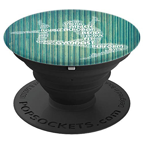 Gymnastics Word Art For Gymnasts PopSockets Grip and Stand for Phones and Tablets