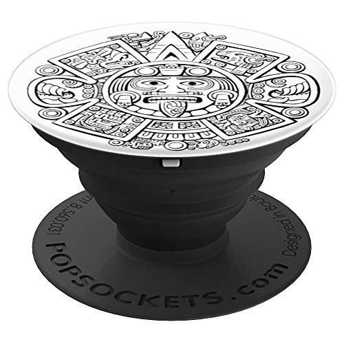 Mexican Aztec Calendar Chicano Mexicano Art PopSockets Grip and Stand for Phones and Tablets